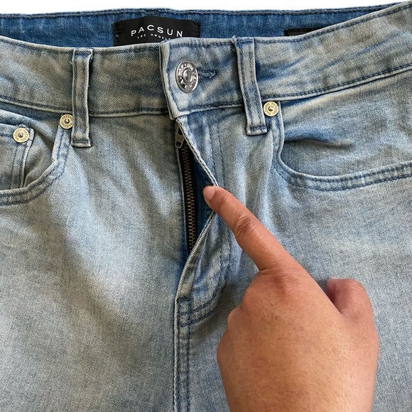 PACSUN Active Stretch Slim Light Wash Jeans Size 29 x 32 - Picture 6 of 13